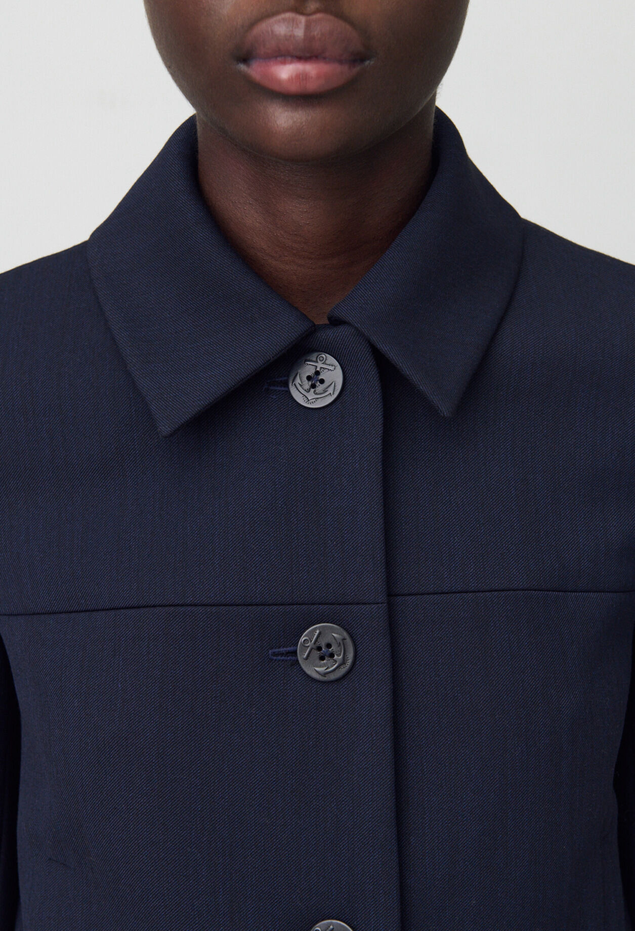Navy boxy jacket