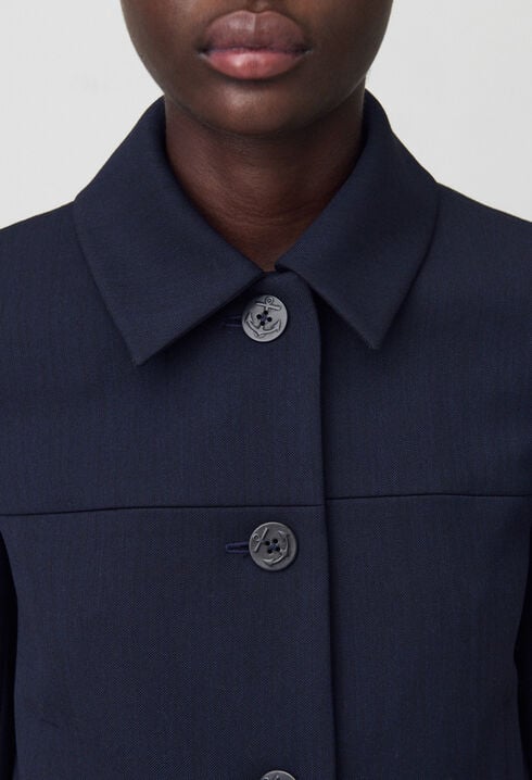 Navy boxy jacket