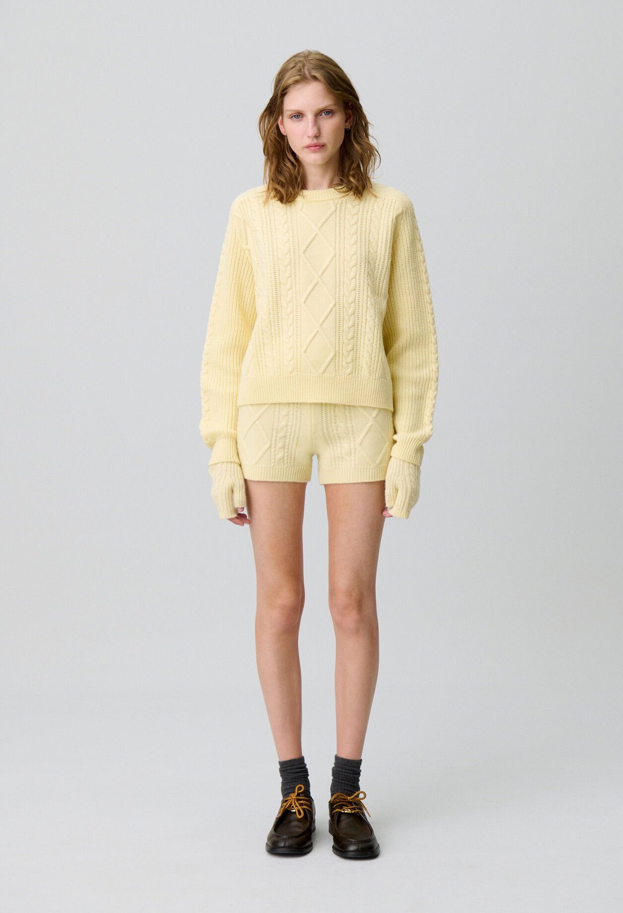Oversized jacquard jumper