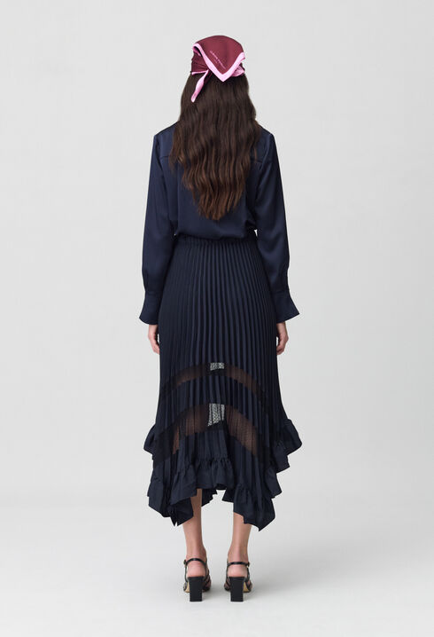 Midi pleated skirt 