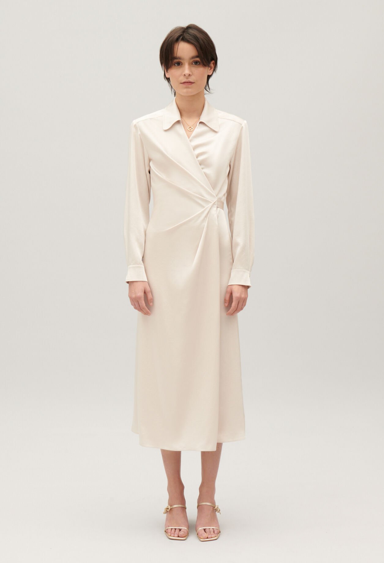 Midi wrap dress
