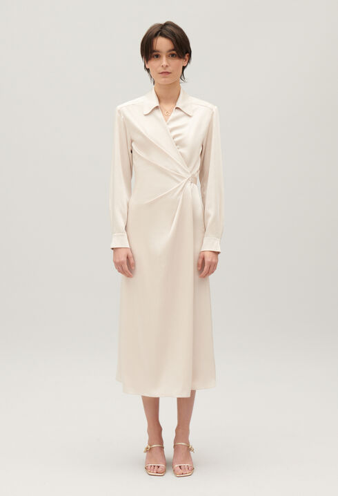 Midi wrap dress