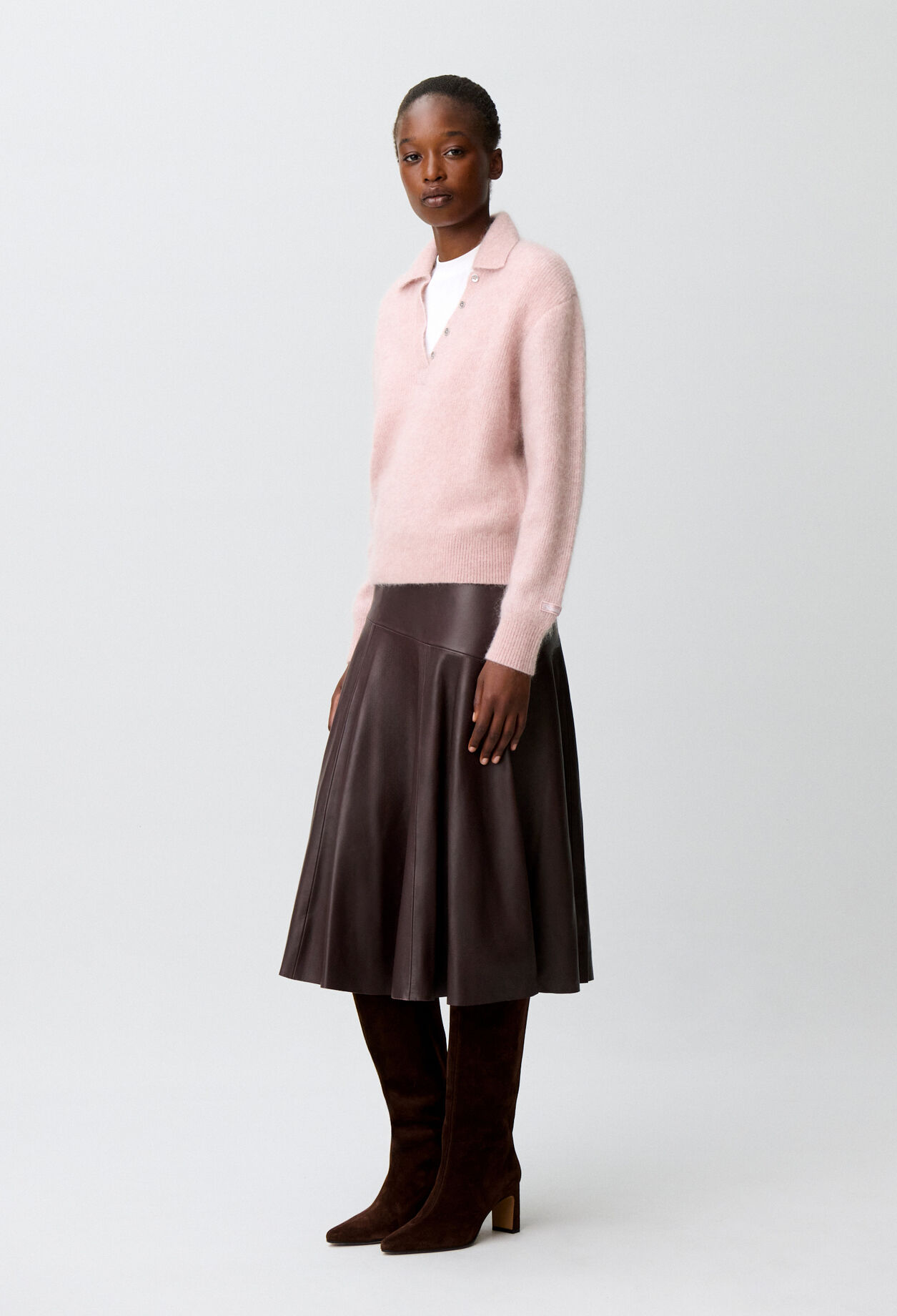 Relaxed fluffy knit jumper