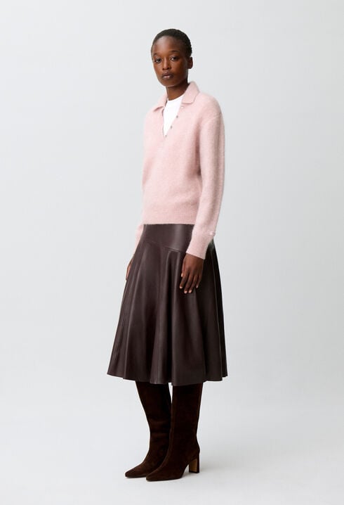 Relaxed fluffy knit jumper