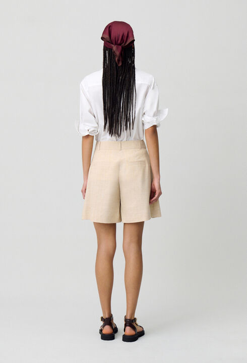 Pleated Shorts
