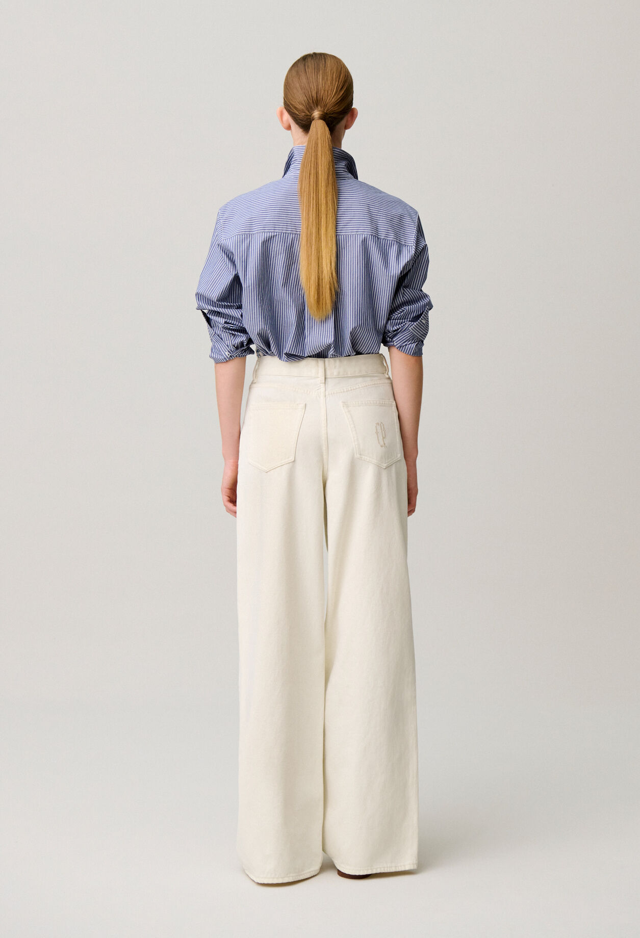 CP Embroidered Denim Jeans