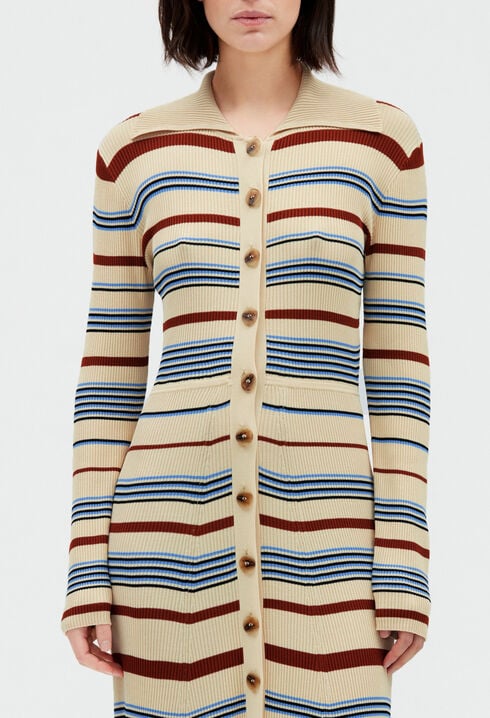 Button-up midi dress