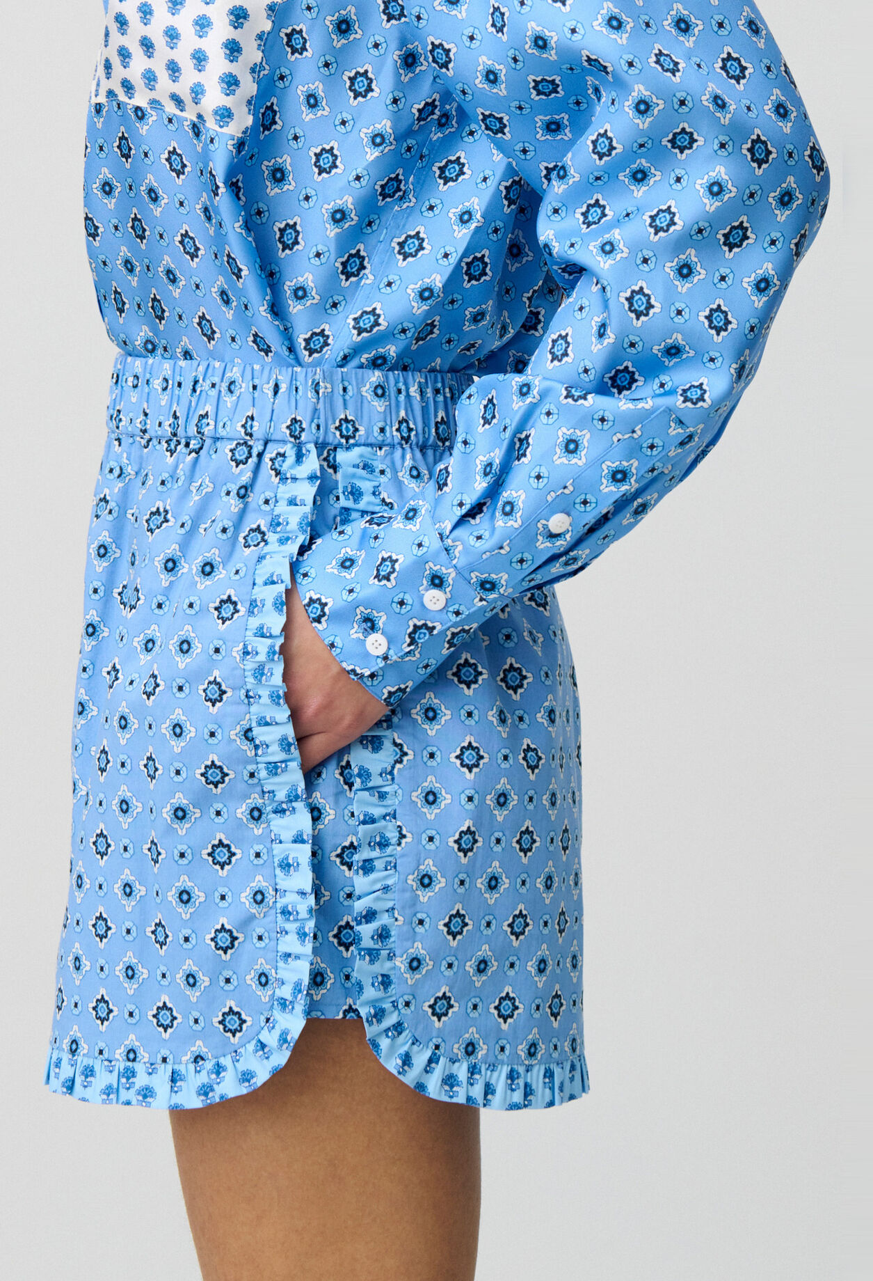 Printed Flowing Shorts