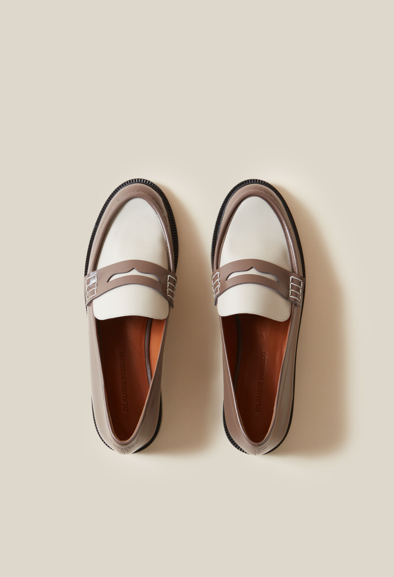 Two-tone Patent Loafers