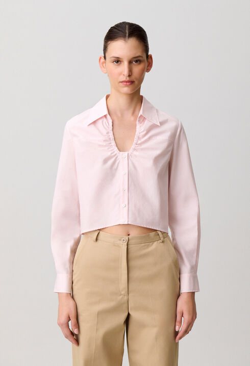 Cotton poplin shirt