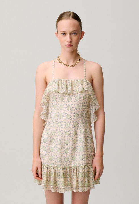 Printed short dress