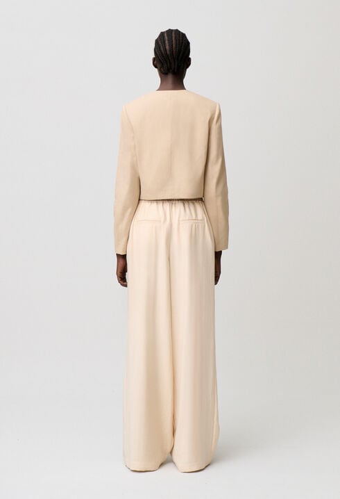 Straight tailored trousers