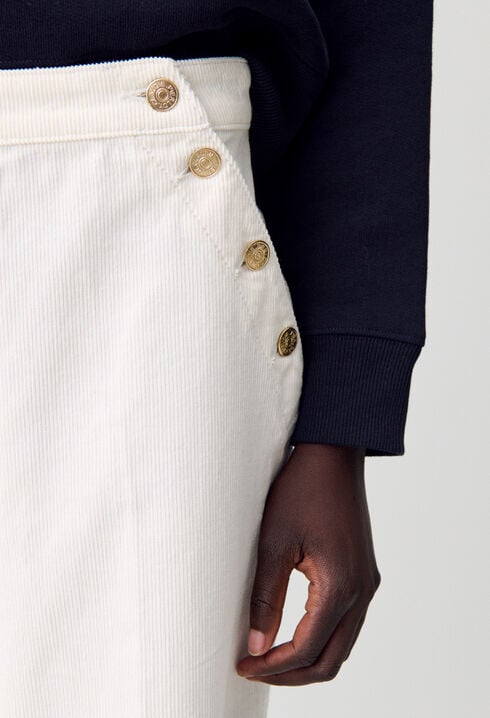 Sailor-Style Corduroy Trousers