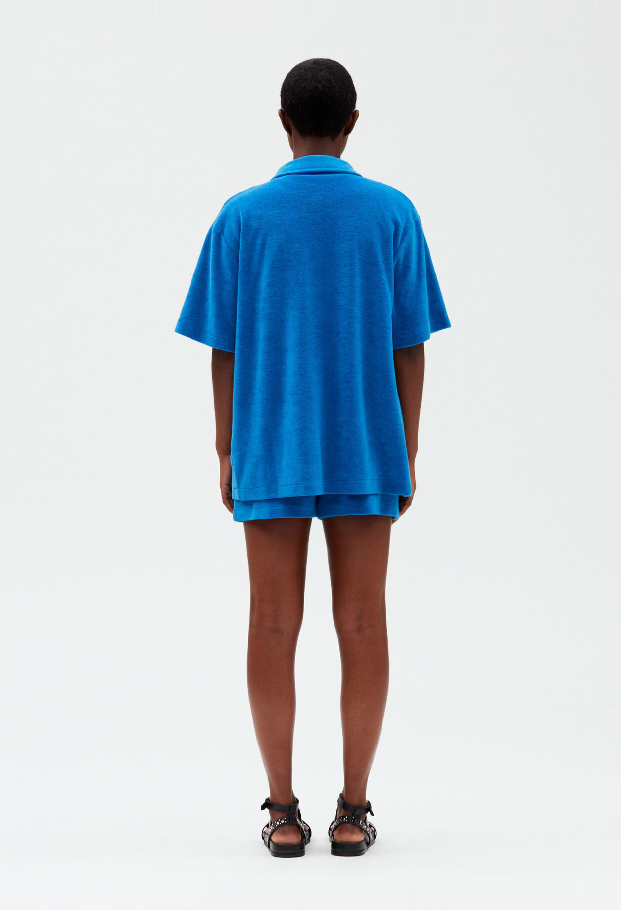Blue terry shirt