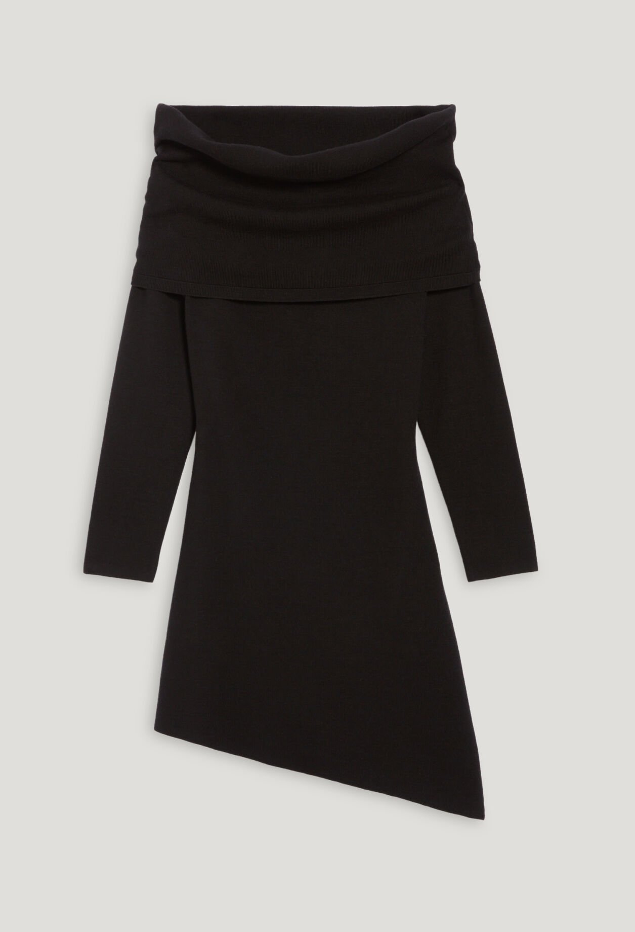 Asymmetric knitted dress