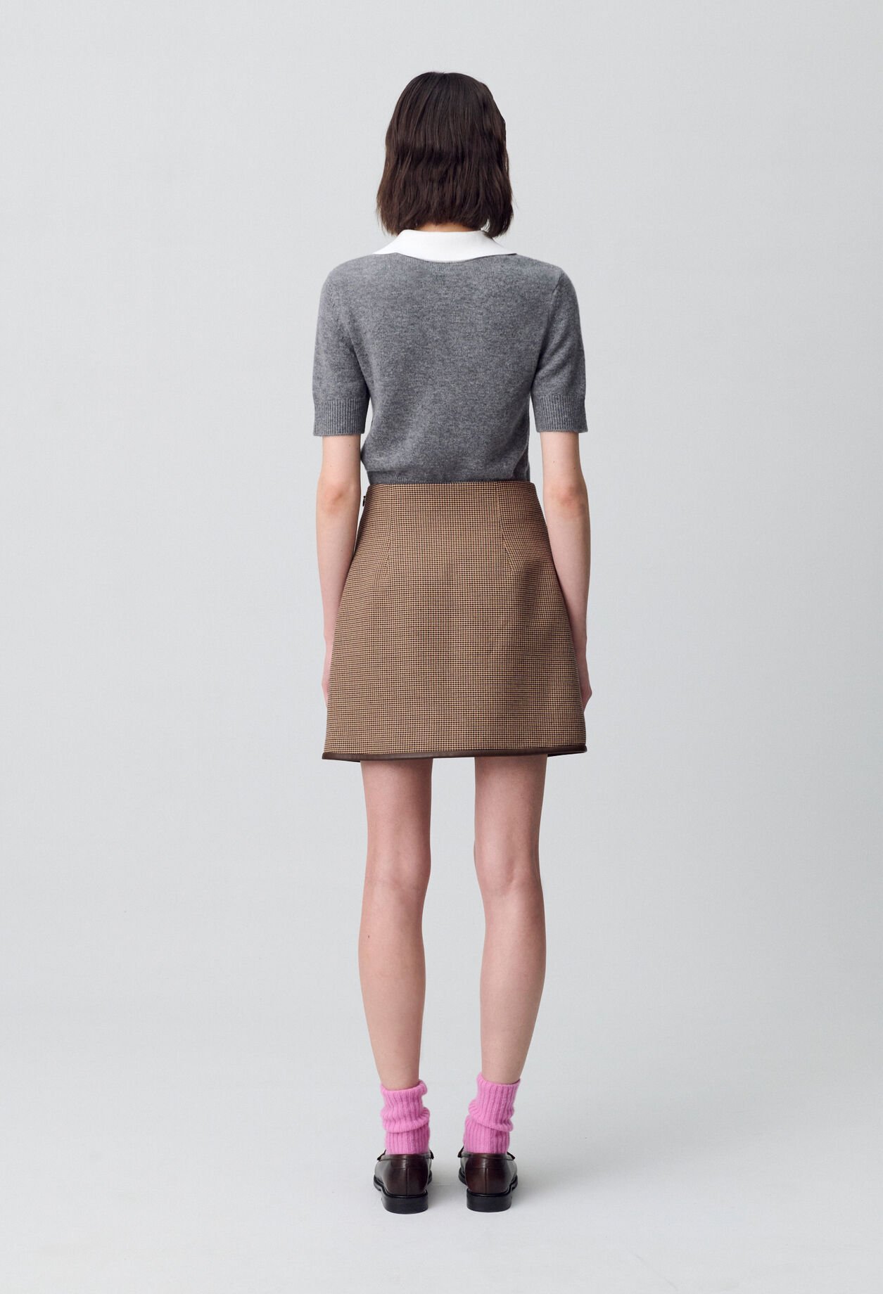 Houndstooth Mini Skirt