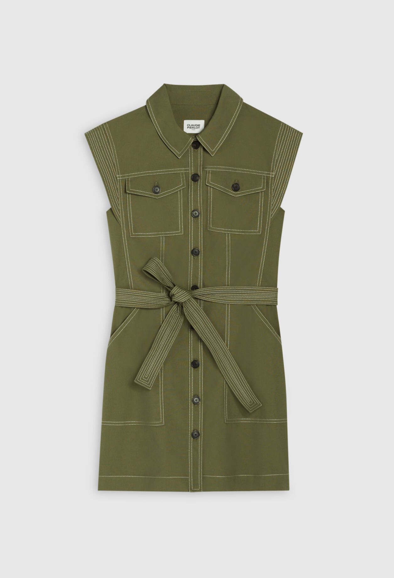 Short khaki dress