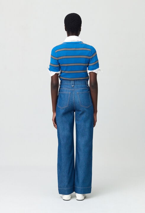 High-Waisted Wide-Leg Jeans