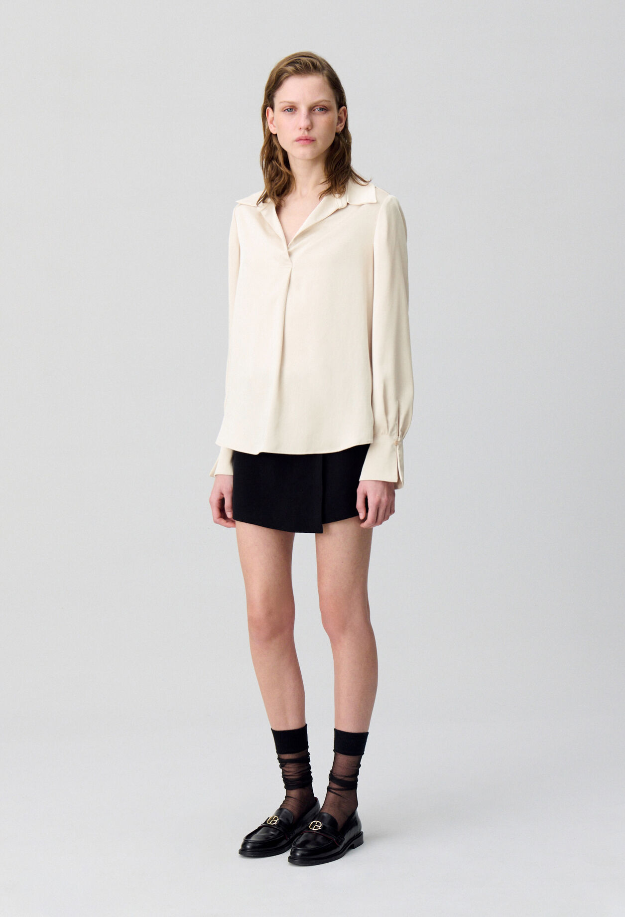 Floaty pleated blouse