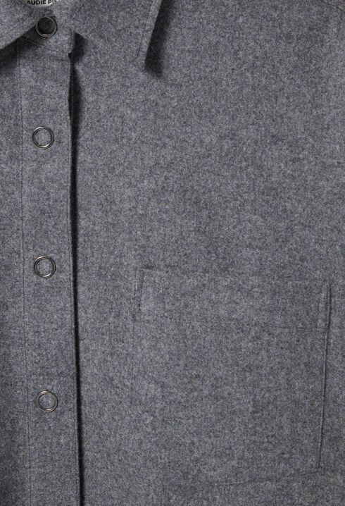 Oversized grey shacket
