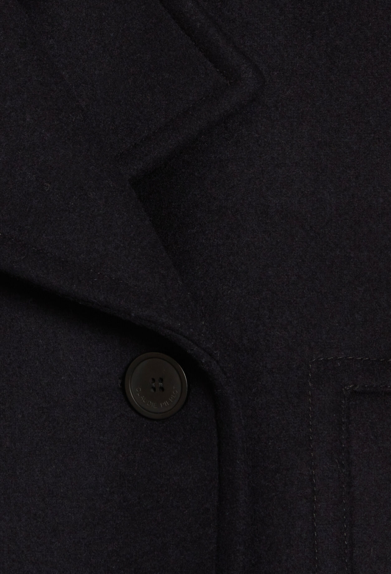 Navy wool blend pea coat