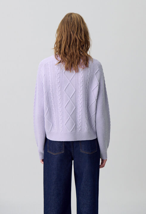 Oversized jacquard jumper