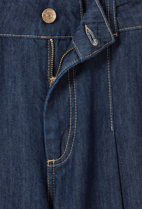 Straight soft denim jeans