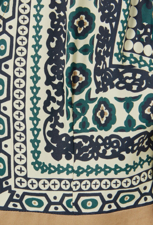 Flowy printed maxi dress