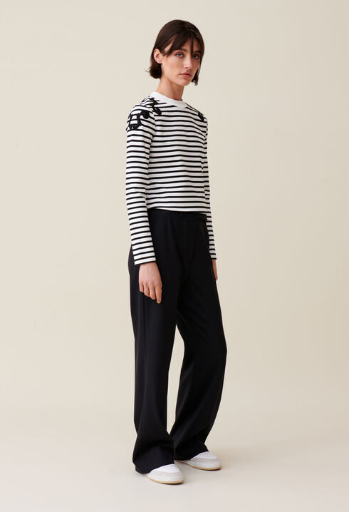 Ecru long sleeved top