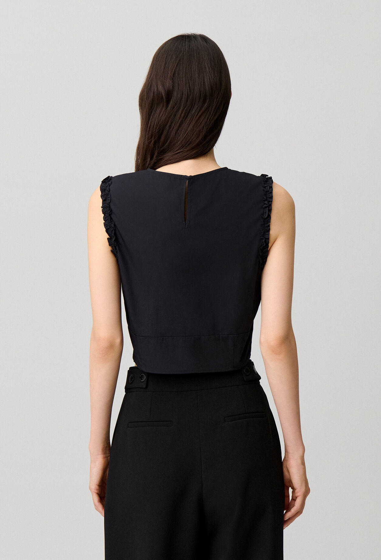 Ruffled crop top