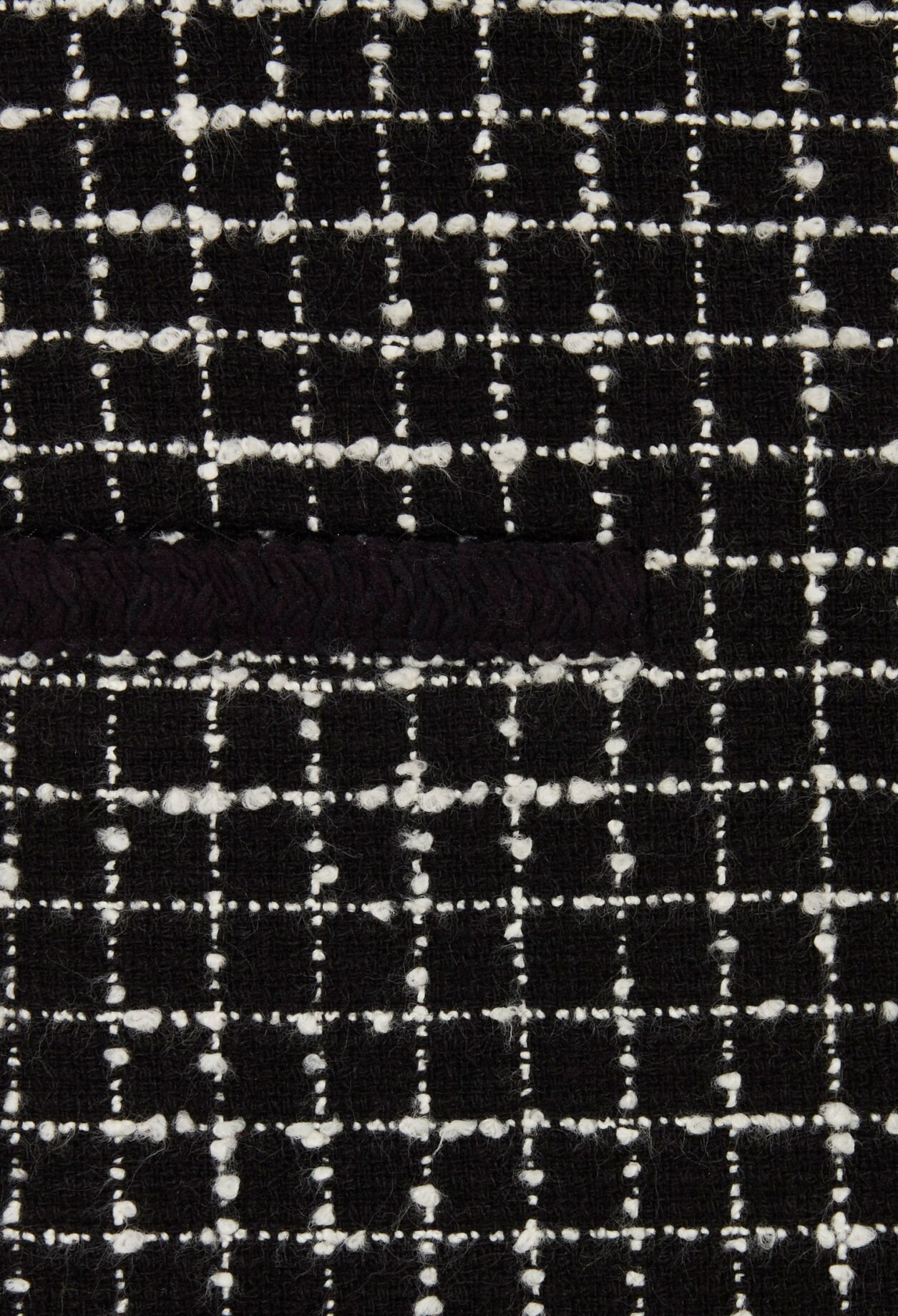 Two-tone short tweed dress