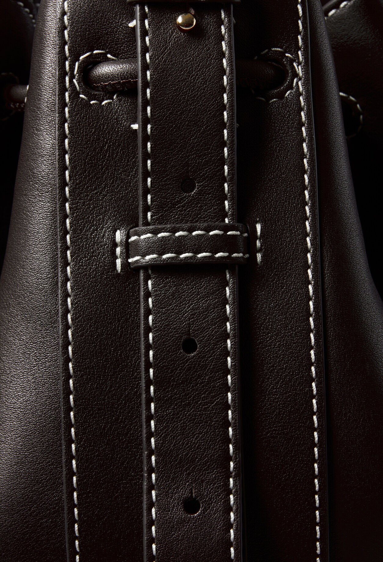 Large Leather Bucket Bag