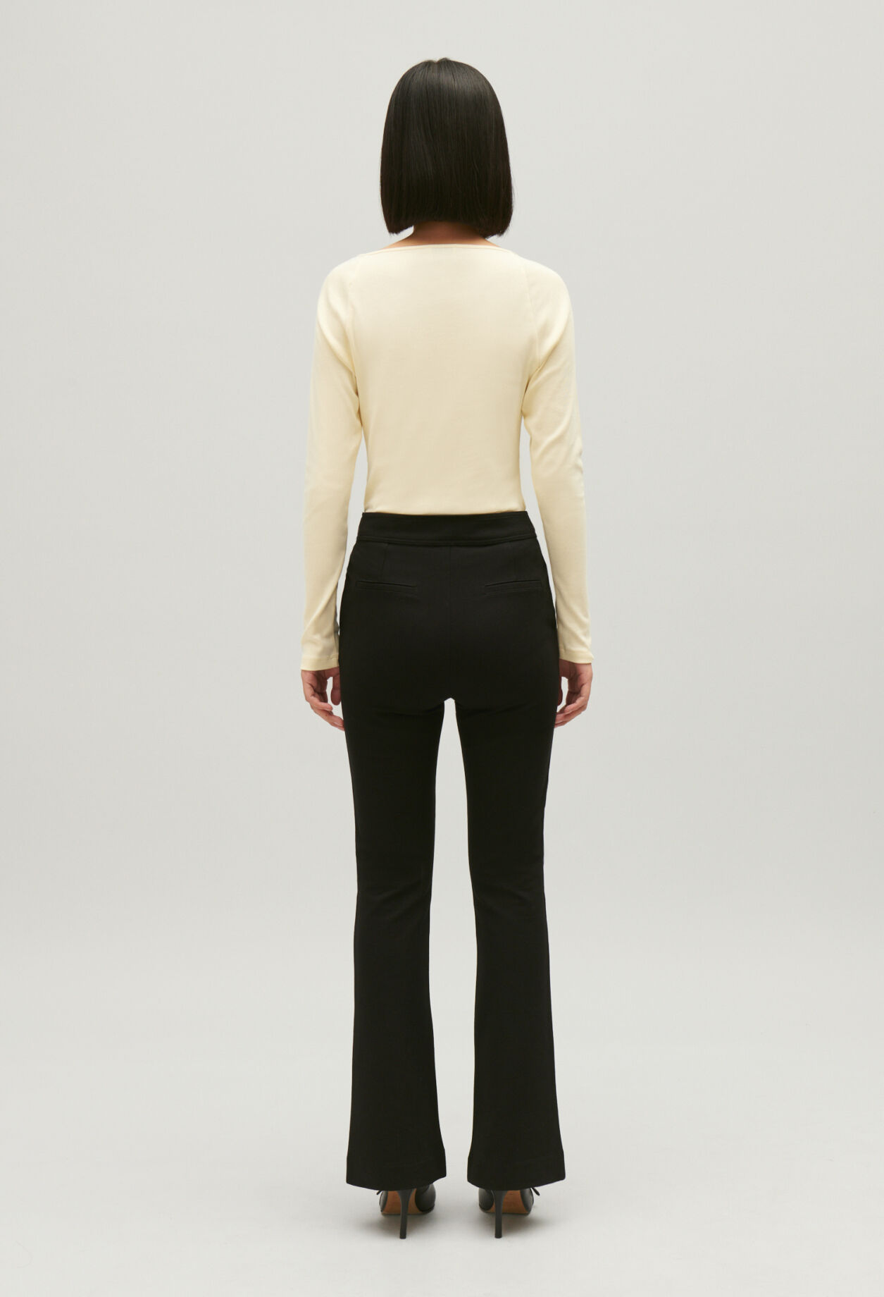 Black suit trousers