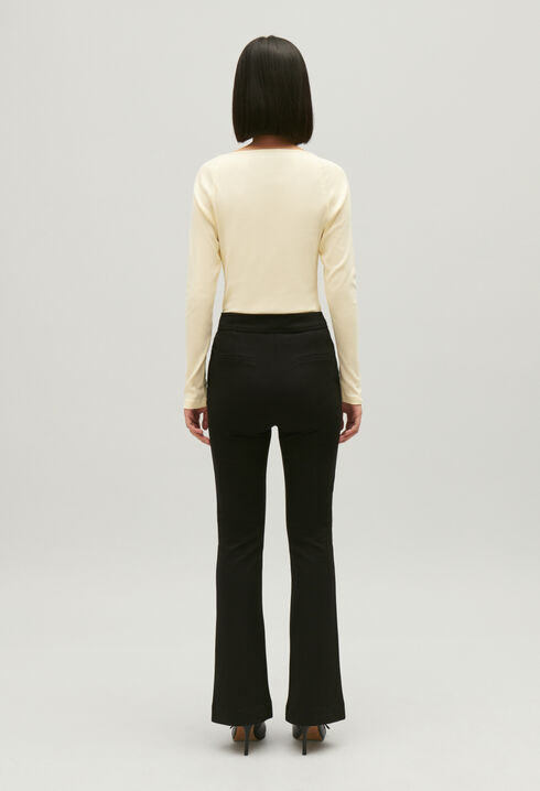 Black suit trousers