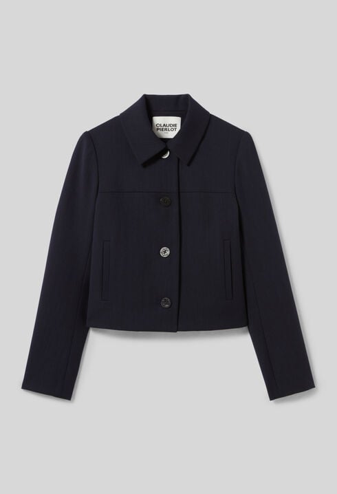 Navy boxy jacket