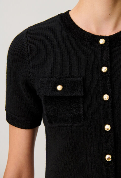 Velvet Knit Cardigan