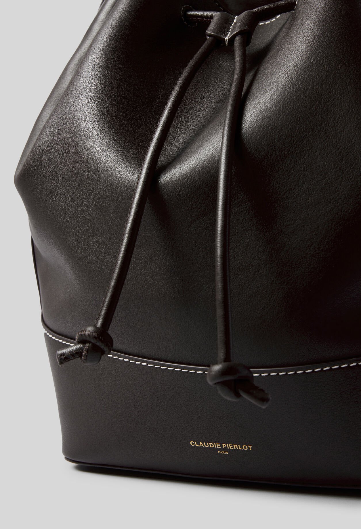Large Leather Bucket Bag
