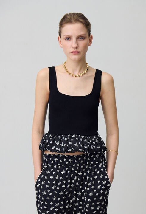 Ruffled Tank Top