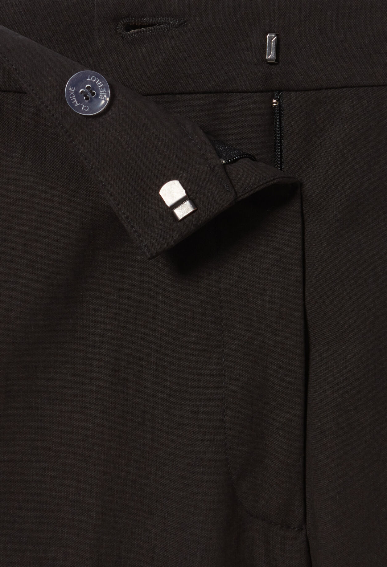 Wide-leg straight trousers