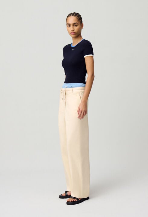 Low-rise cargo trousers