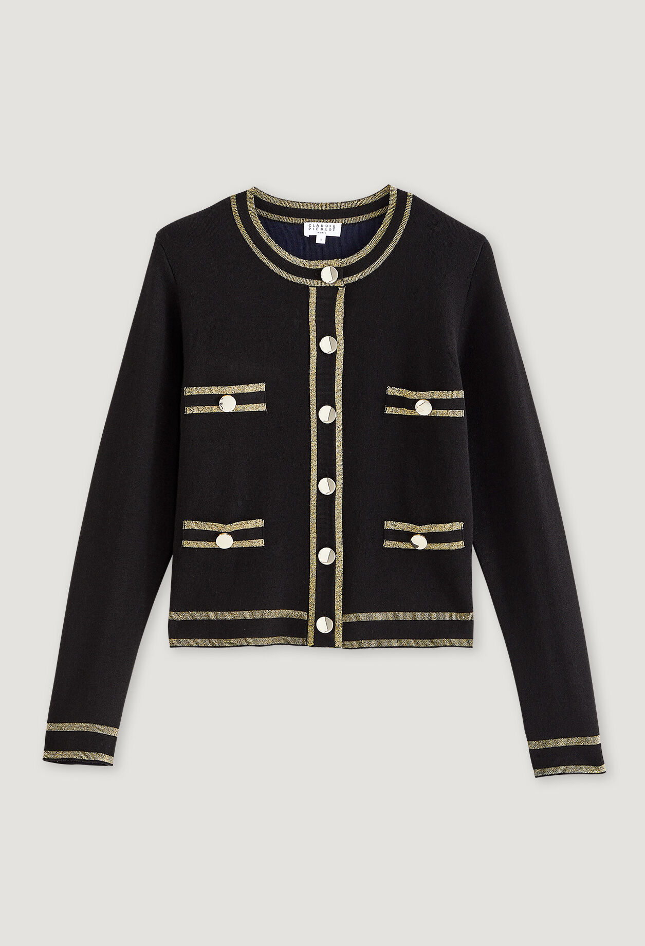 Black and gold cardigan