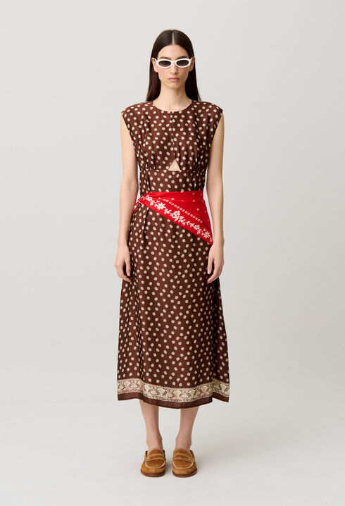 Printed maxi dress