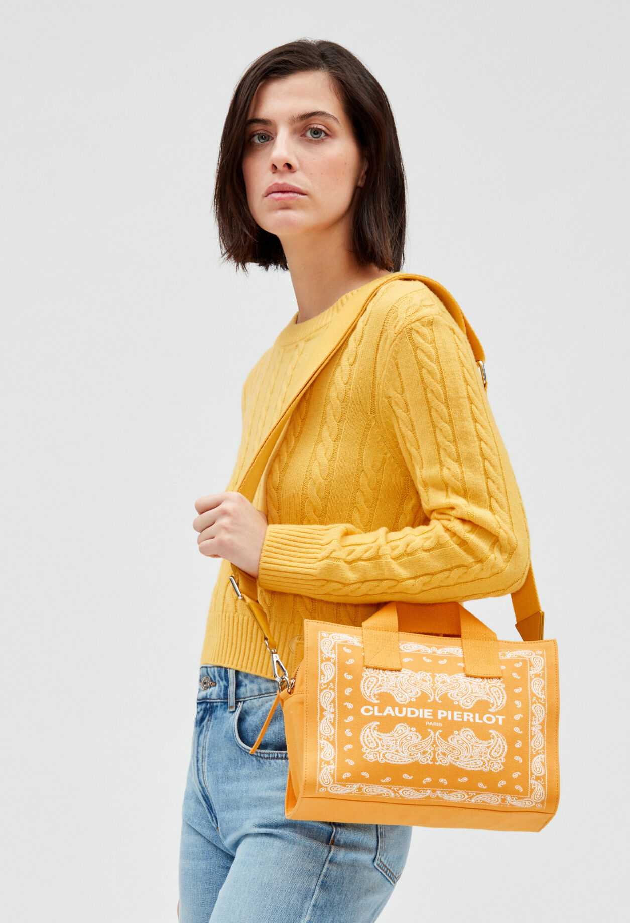 Mini mimosa tote bag