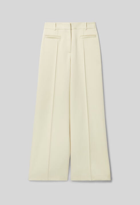 Straight-leg tailored trousers