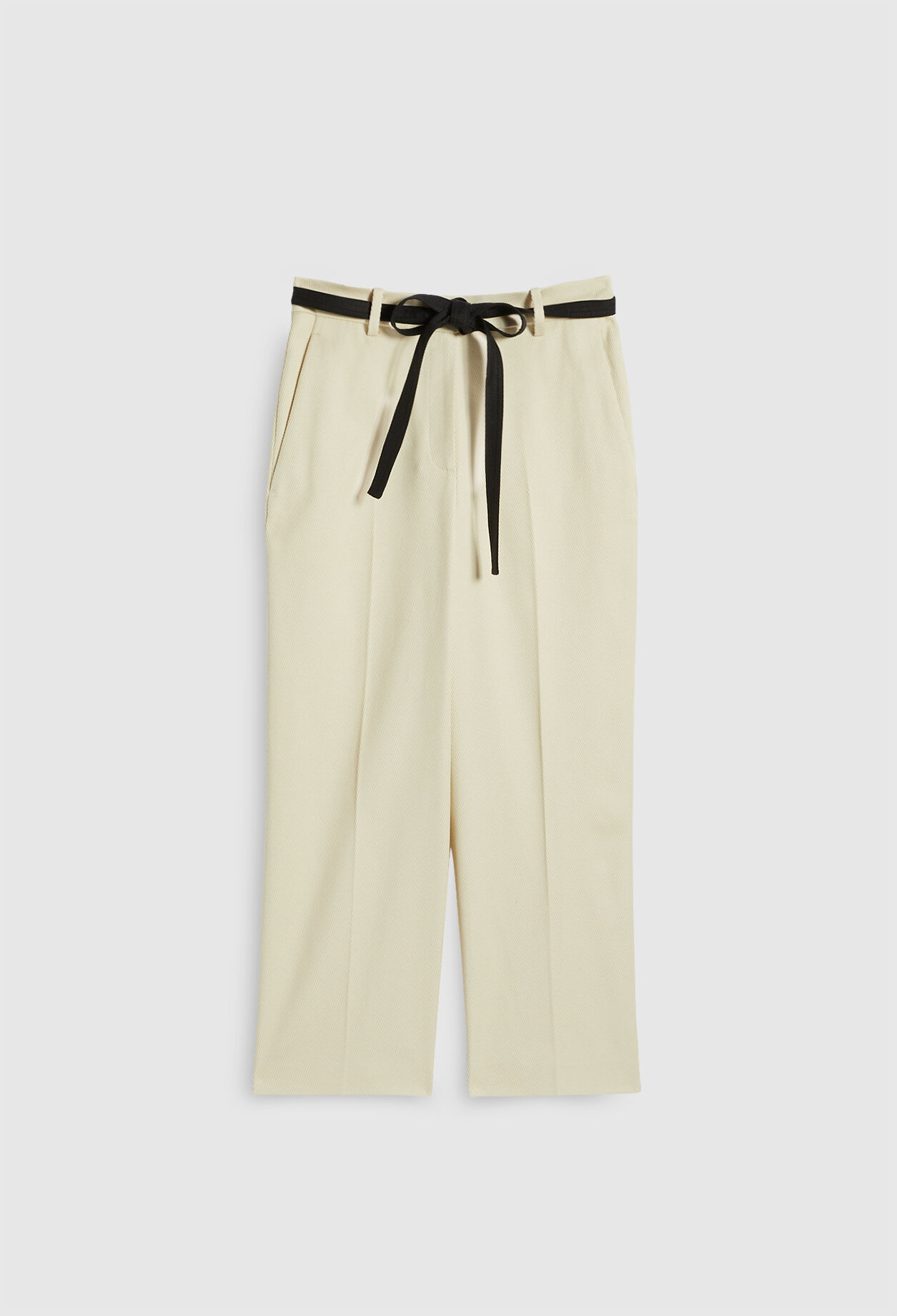 Organic cotton straight-fit trousers