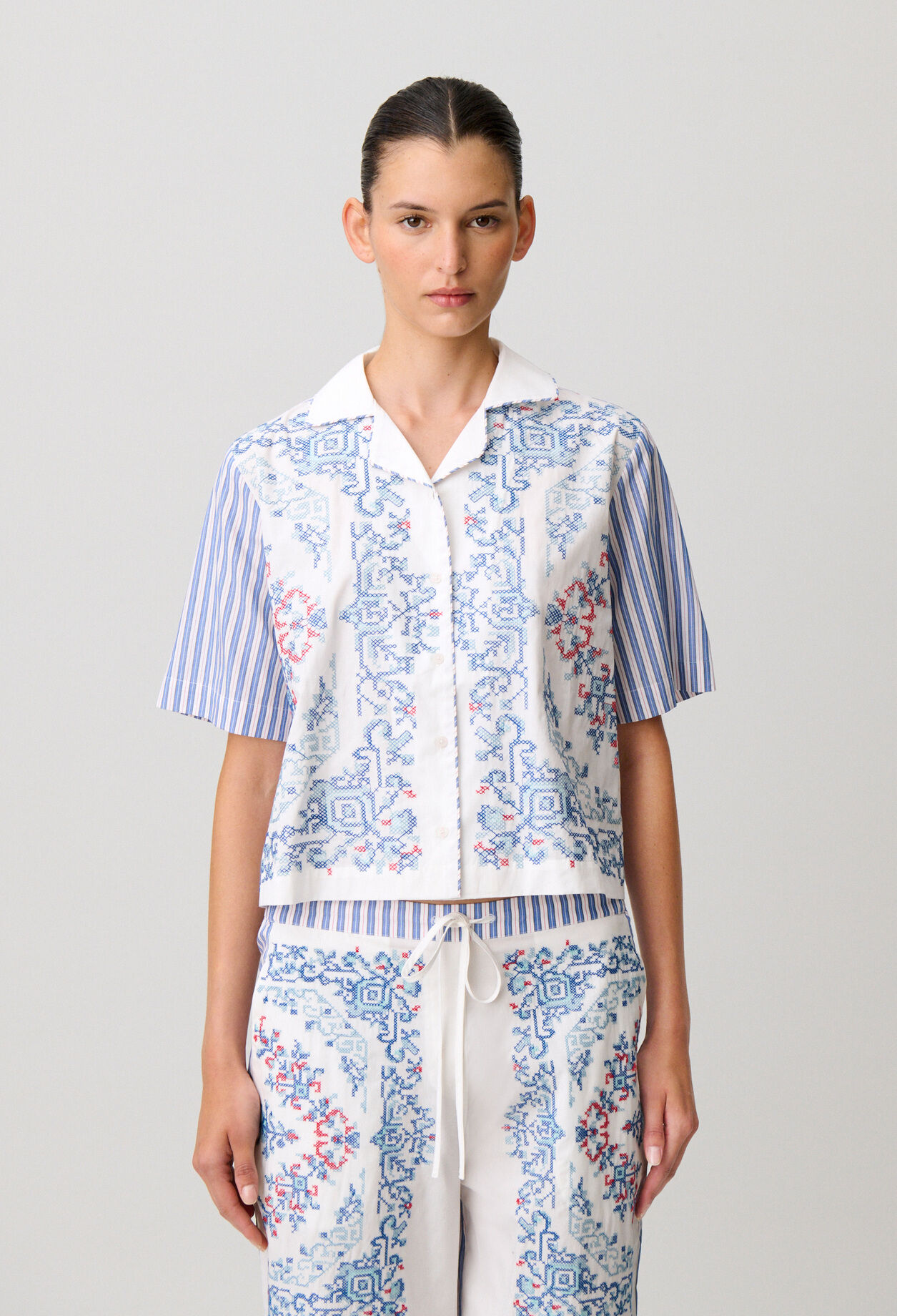 Striped cotton shirt