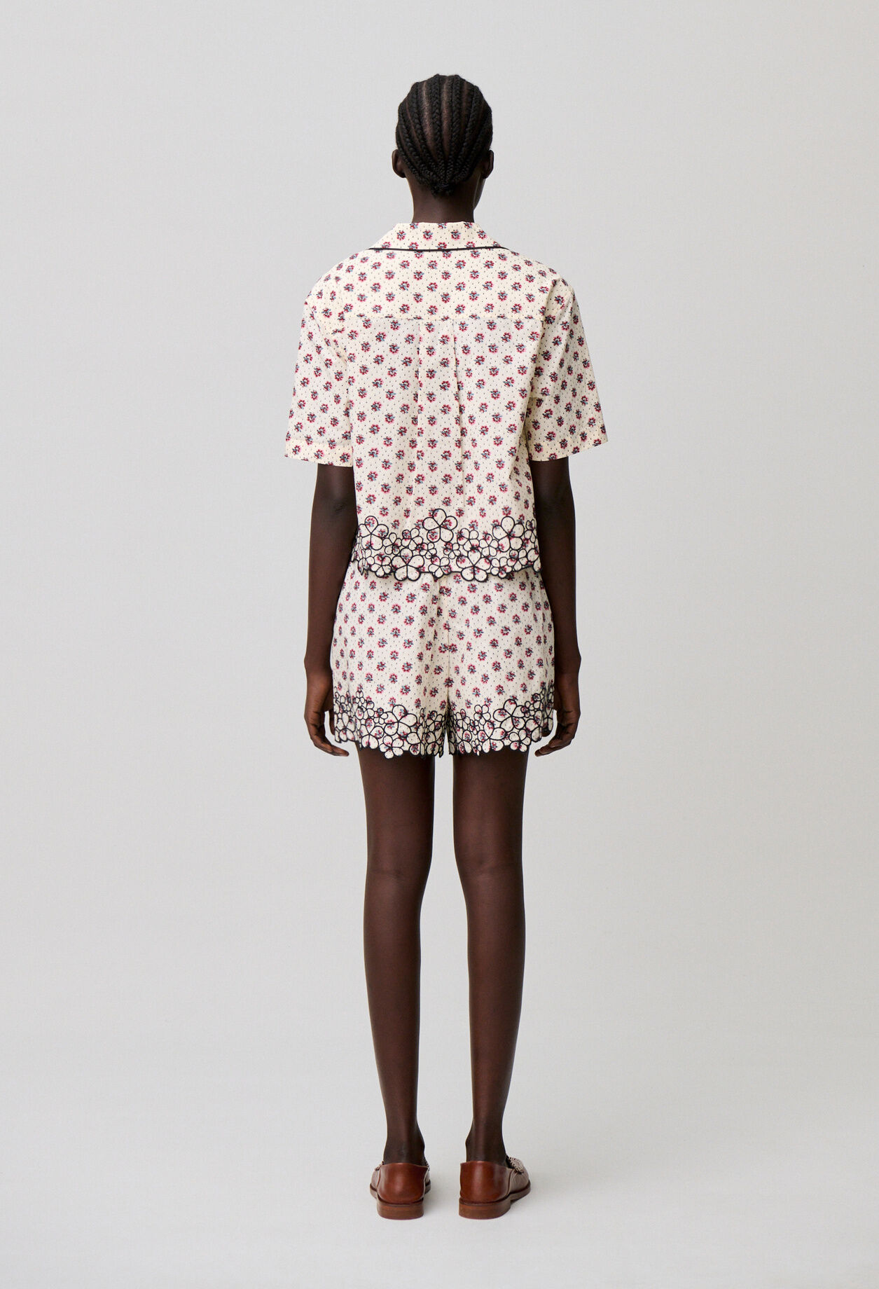 Embroidered cotton shirt