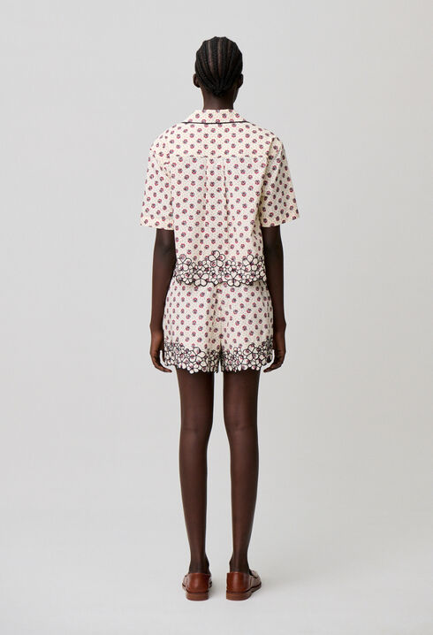 Embroidered cotton shirt