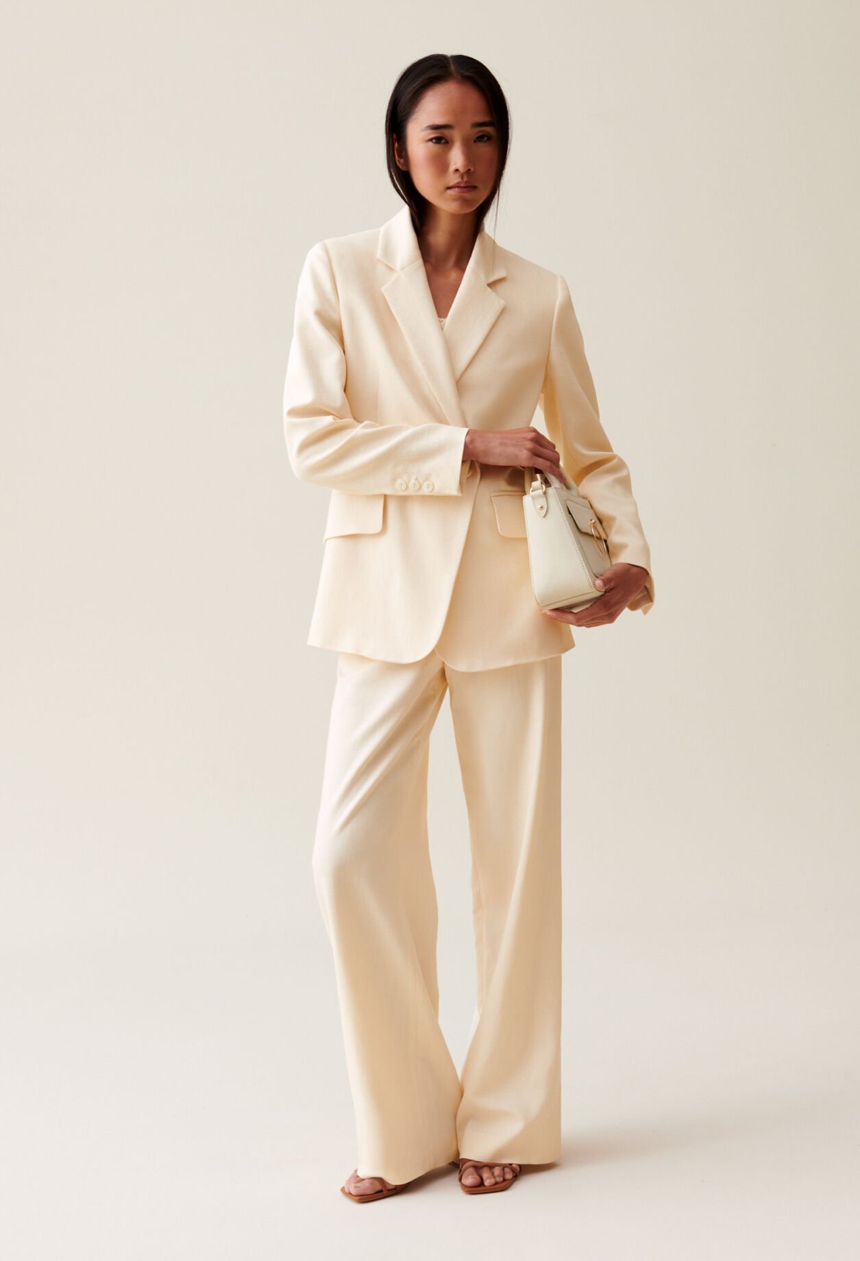 Ivory Tailored Trousers