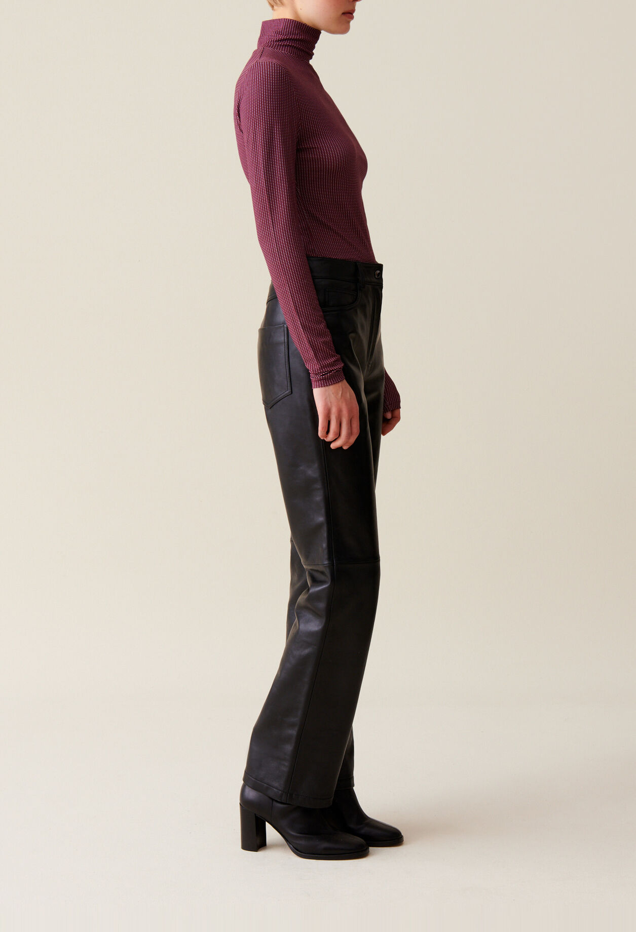 Fitted Funnel Neck Top